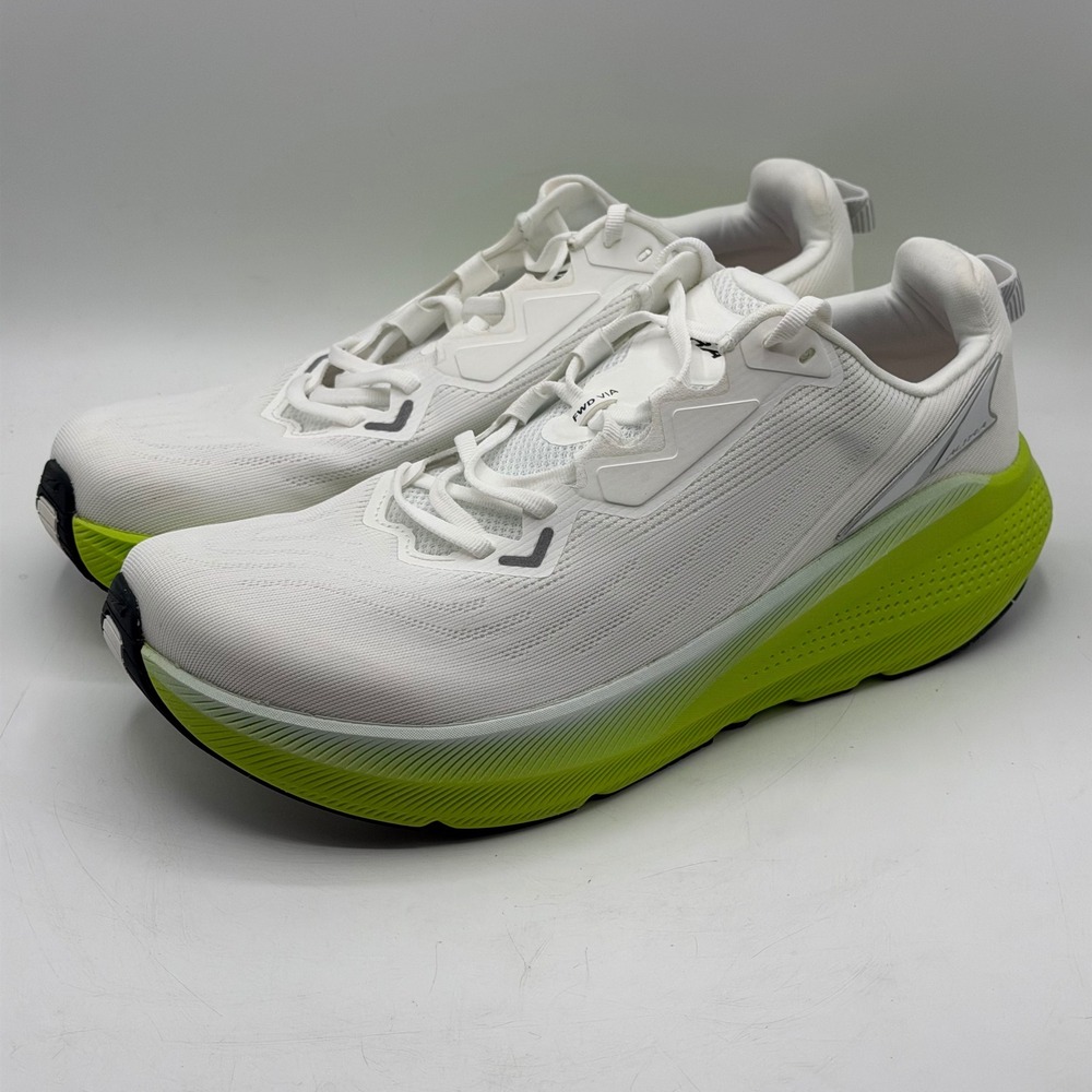 Altra FWD VIA Mens Size 11 Road Running Shoes White Lime AL0A85PN102 Sneakers